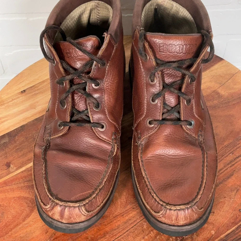 Rocky Hand Chukka Boots Men 12M Brown  Gore-Tex Leather‎ Ankle Outdoor Gear